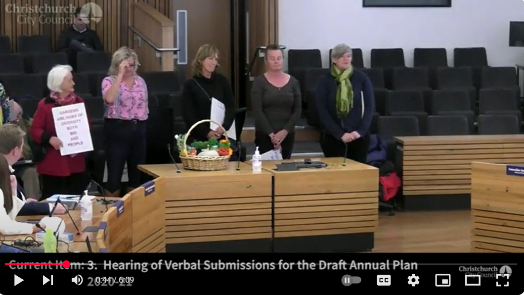 Christchurch City Council Long Term Plan Deputations – Canterbury Community Garden Association