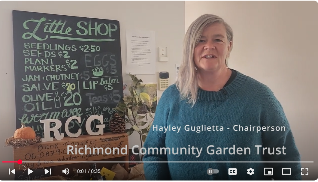 Keep New Zealand Beautiful Awards Entry – Richmond Community Garden