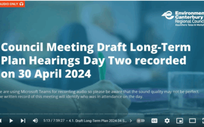 ECAN – 2024 Long Term Plan Deputation